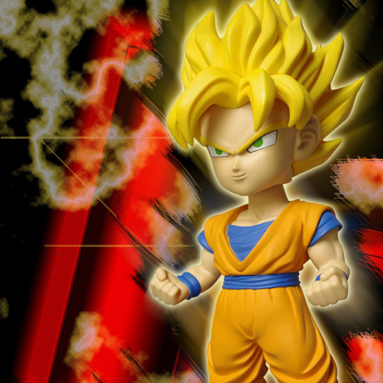 Son Goku (Super Saiyan), Dragon Ball Kai, Dive, Pre-Painted