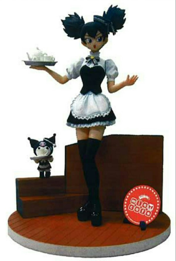 Kuromi, Kurumi Nui (MIA Cafe Costume, B), Onegai My Melody, Banpresto, Pre-Painted, 1/8