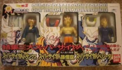 Future Trunks SSJ, Son Goku SSJ, Vegeta SSJ (Super Battle Collection), Dragon Ball Z, Bandai, Pre-Painted