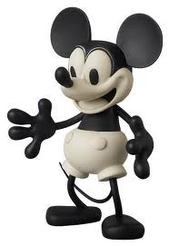Mickey Mouse (Plane Crazy), Disney, Medicom Toy, Pre-Painted