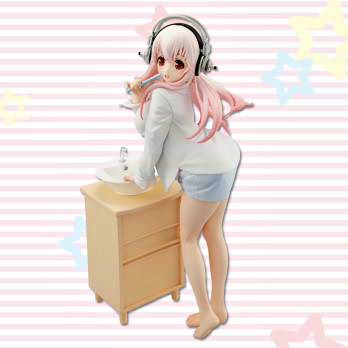 Sonico (Teeth-Brushing), SoniComi (Super Sonico), FuRyu, Pre-Painted