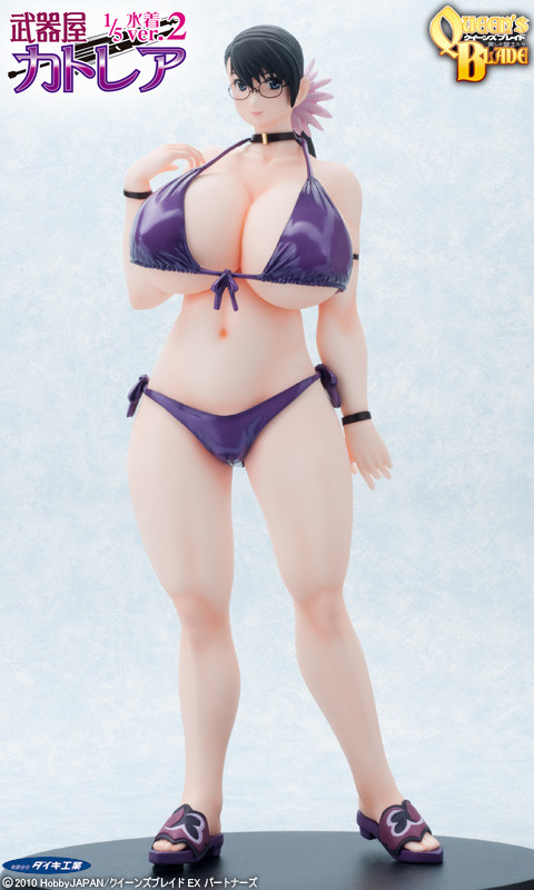 Cattleya (Swimsuit), Queen's Blade, Daiki Kougyou, Pre-Painted, 1/5, 4582261371403