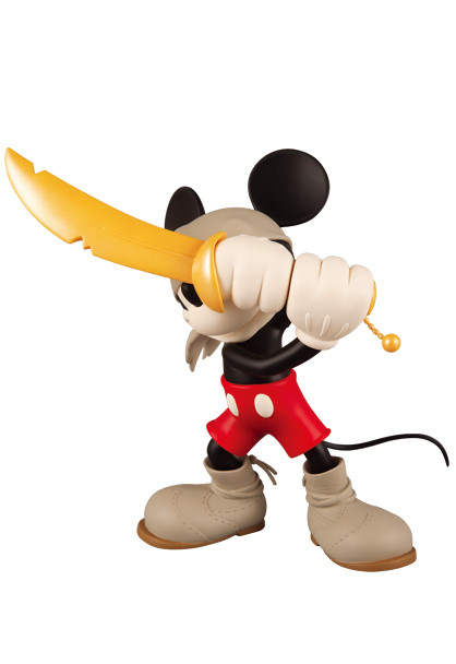 Mickey Mouse (Pirate), Disney, Medicom Toy, Roen, Pre-Painted