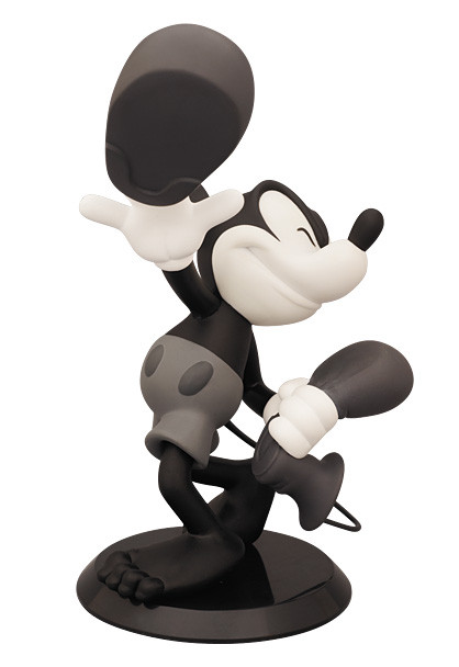 Mickey Mouse (Shoeless Black & White), Disney, Medicom Toy, Roen, Pre-Painted