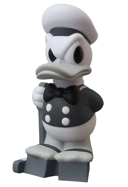 Donald Duck (Black & White), Disney, Medicom Toy, Pre-Painted