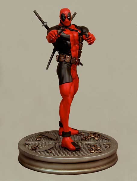 Deadpool, Marvel Vs. Capcom 3: Fate Of Two Worlds, Hollywood Collectible Group, Pre-Painted, 1/4