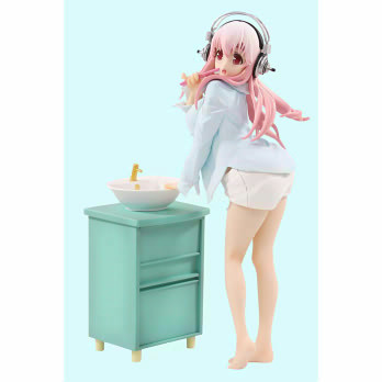 Sonico (Teeth-Brushing, Antique), SoniComi (Super Sonico), FuRyu, Pre-Painted