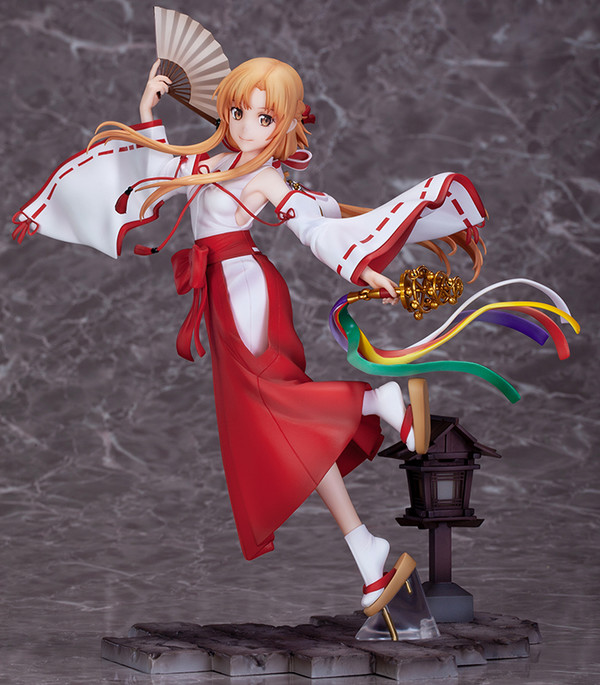 Asuna (Miko), Sword Art Online: Alicization - War Of Underworld, Wings Inc., Pre-Painted, 1/7, 4589456500136