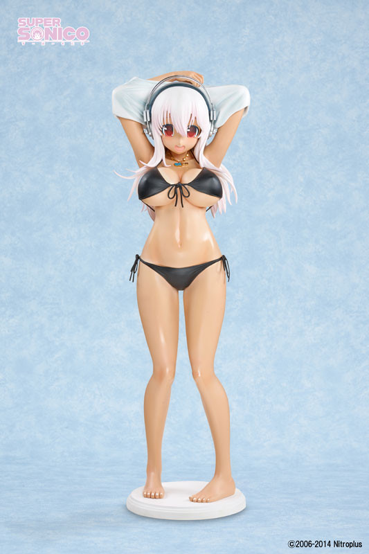 Sonico (Hiyake, Black Bikini, Swimsuit), SoniAni: Super Sonico The Animation, A-Toys, Pre-Painted, 1/2, 4582447880071