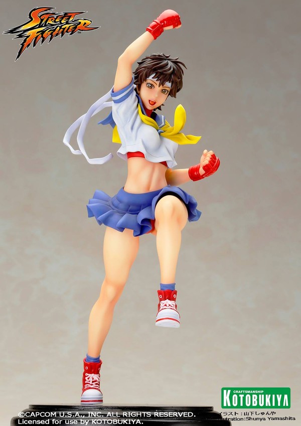 Kasugano Sakura, Street Fighter, Kotobukiya, Pre-Painted, 1/7, 4934054902309