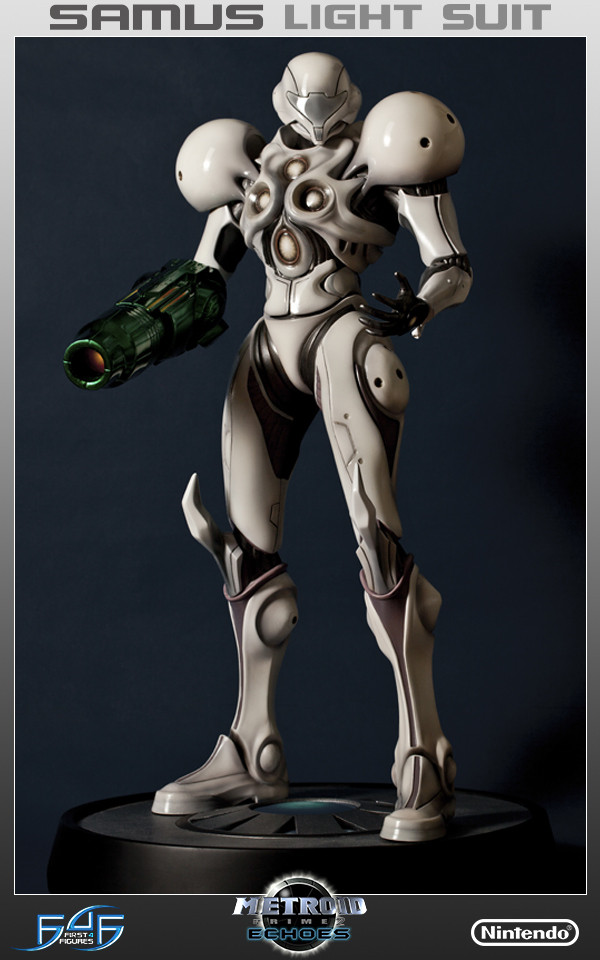 Samus Aran (Light Suit), Metroid Prime 2: Dark Echoes, First 4 Figures, Pre-Painted, 1/4