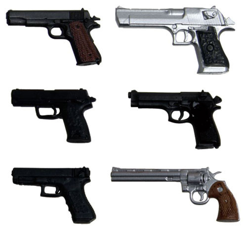 Realistic Handgun, Platz, Accessories, 1/12, 4545782024852