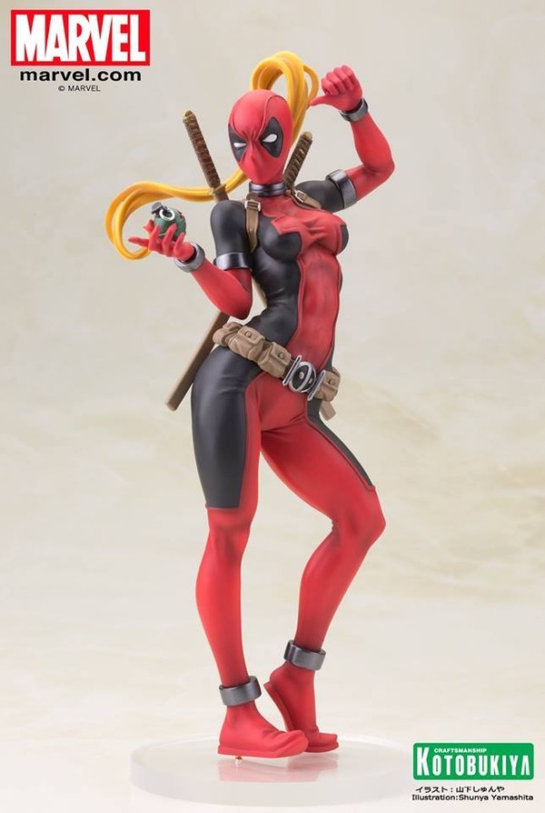 Lady Deadpool, Deadpool, Kotobukiya, Pre-Painted, 1/7, 4934054092901