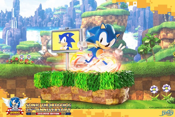 Sonic the Hedgehog (25th Anniversary, Exclusive Edition), Sonic The Hedgehog, First 4 Figures, Pre-Painted