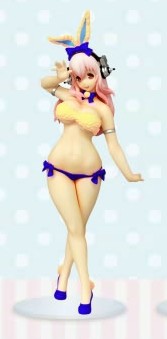 Sonico (Easter Bunny, Blue), SoniComi (Super Sonico), FuRyu, Pre-Painted