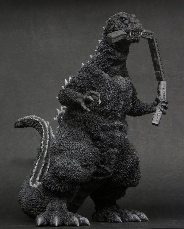 Gojira ("Train Gripper" Monochrome), Gojira, X-Plus, Pre-Painted, 4532149013567