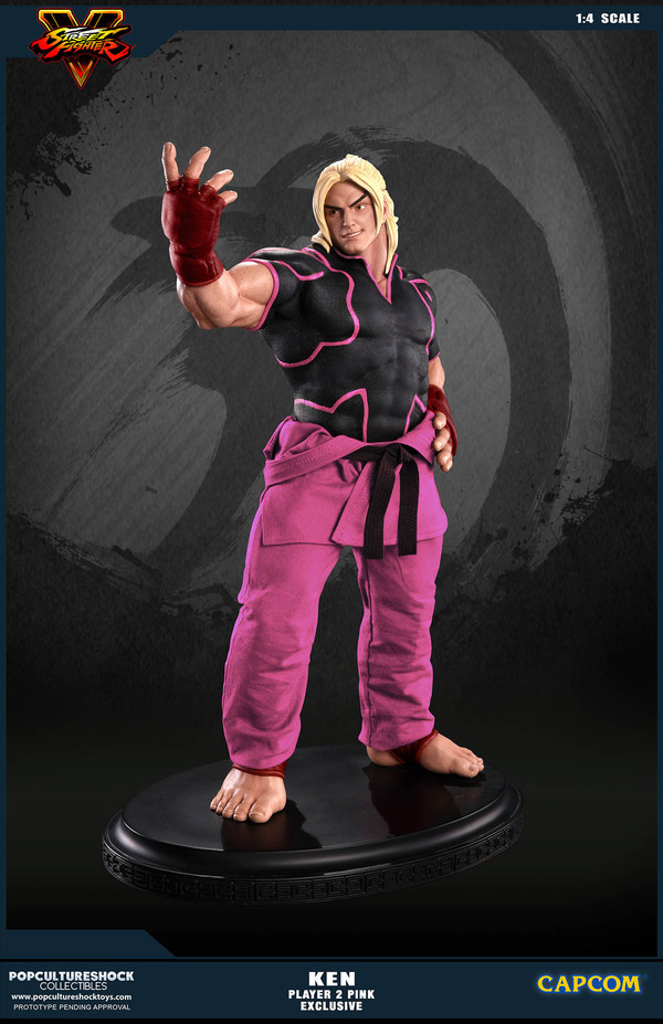 Ken Masters (PCS Exclusive, Player 2, Pink), Street Fighter V, Premium Collectibles Studio, Pre-Painted, 1/4