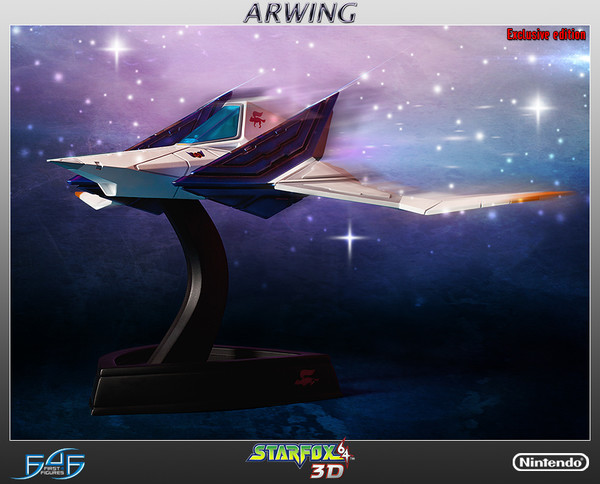 Arwing (Star Fox 64 3D, Exclusive), Star Fox 64, First 4 Figures, Pre-Painted