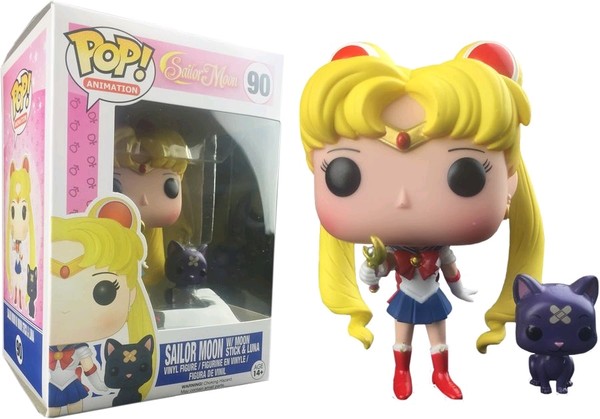 Luna, Sailor Moon (With moonstick), Bishoujo Senshi Sailor Moon, Funko Toys, Pre-Painted