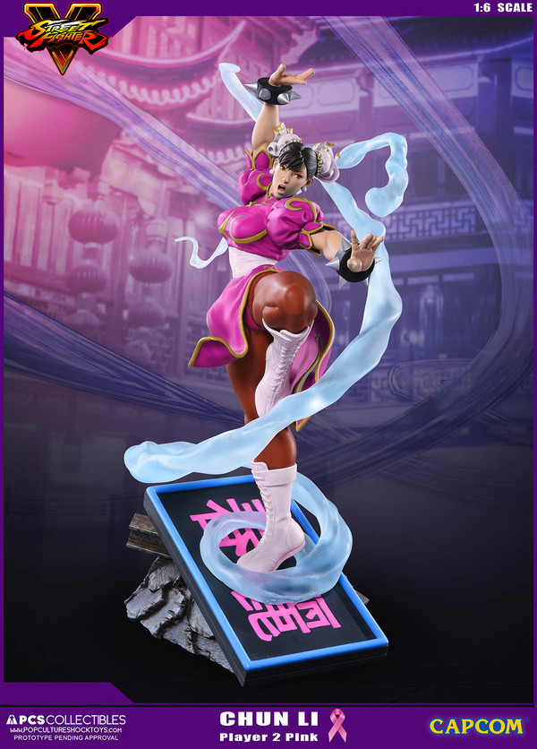 Chun-Li (PCS Exclusive, Player 2, Pink), Street Fighter V, Premium Collectibles Studio, Pre-Painted, 1/6