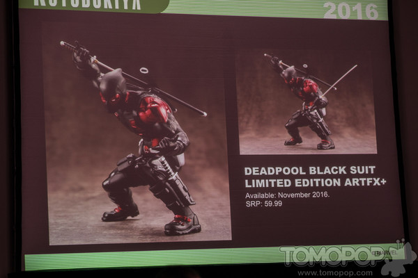 Deadpool (Black Suit, Limited Edition), X-Men, Kotobukiya, Pre-Painted, 1/10