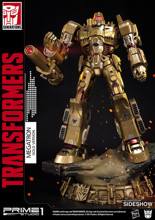 Megatron (Gold Edition), Transformers, Prime 1 Studio, Sideshow Collectibles, Pre-Painted