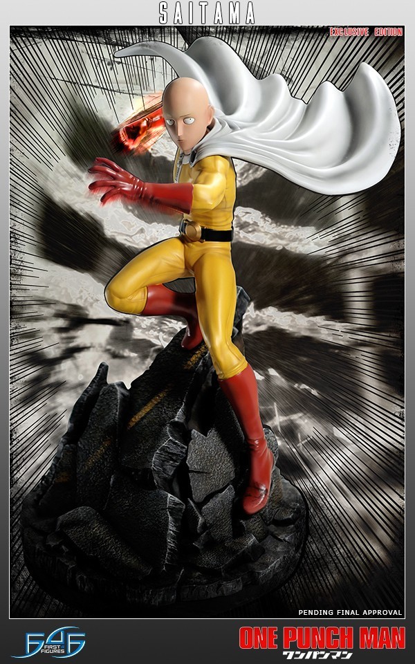 Saitama (Exclusive Edition), One Punch Man, First 4 Figures, Pre-Painted, 1/4, 4589962537954