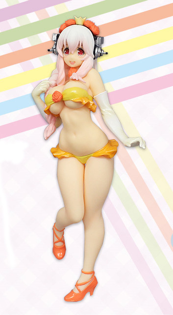 Sonico (Summer Princess, Orange), SoniComi (Super Sonico), FuRyu, Pre-Painted