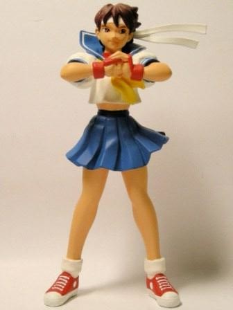 Kasugano Sakura, Street Fighter Zero 2, Shinseisha, Pre-Painted, 1/11
