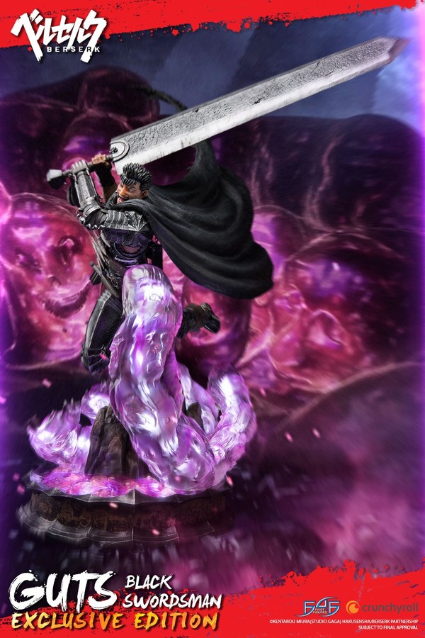 Guts (Exclusive edition), Berserk, First 4 Figures, Pre-Painted, 1/4