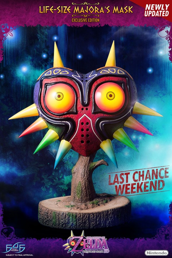 Life-Size Majora's Mask (Exclusive Edition), Zelda No Densetsu: Majora No Kamen, First 4 Figures, Pre-Painted, 1/1