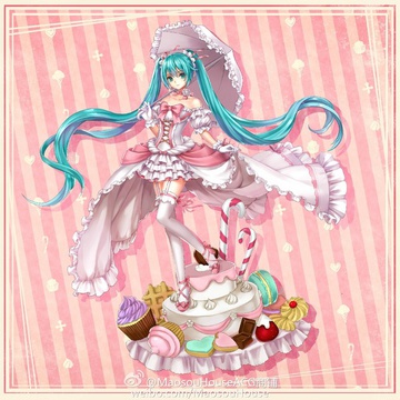 Hatsune Miku (Hatsune Miku Sweet Princess), Miku, Vocaloid, Myethos, Pre-Painted