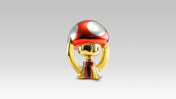 Mushroom Trophy, Mario Kart 7, Neamedia, Nintendo, Pre-Painted