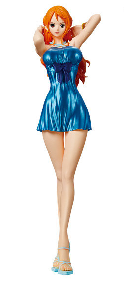 Nami (Blue Metallic, Special), One Piece, Banpresto, Pre-Painted