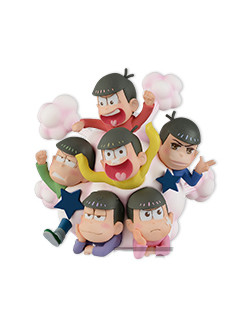 Matsuno Choromatsu, Matsuno Ichimatsu, Matsuno Jyushimatsu, Matsuno Karamatsu, Matsuno Osomatsu, Matsuno Todomatsu (Pink), Osomatsu-san, Banpresto, Pre-Painted