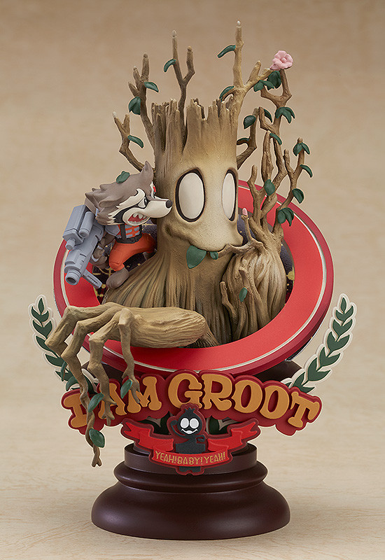 Groot, Rocket Raccoon (Superlog), Guardians Of The Galaxy, Good Smile Company, Pre-Painted, 4580416940306