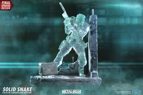 Solid Snake (Stealth Camouflage Edition), Metal Gear Solid, First 4 Figures, Pre-Painted, 1/4