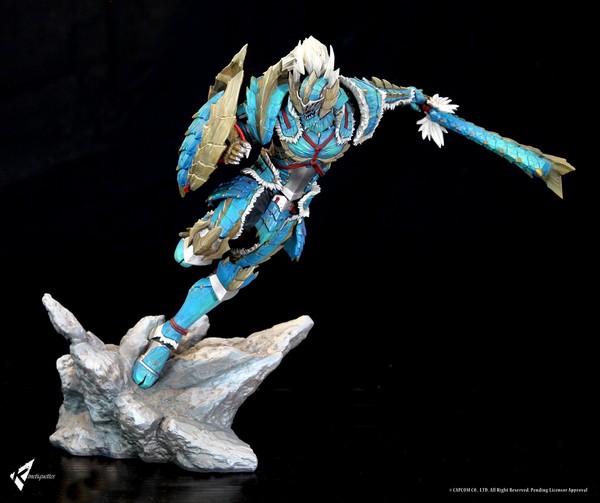 Hunter (Zinogre Armor, Male), Monster Hunter, Kinetiquettes, Pre-Painted, 1/10