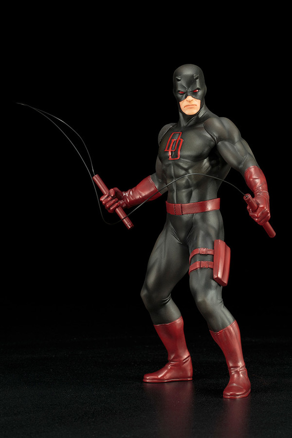 Daredevil (Black Suit), Defenders, Kotobukiya, Pre-Painted, 1/10, 4934054093434