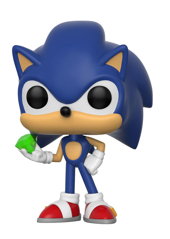 Sonic the Hedgehog (With Emerald), Sonic The Hedgehog, Funko Toys, Pre-Painted, 0889698201476