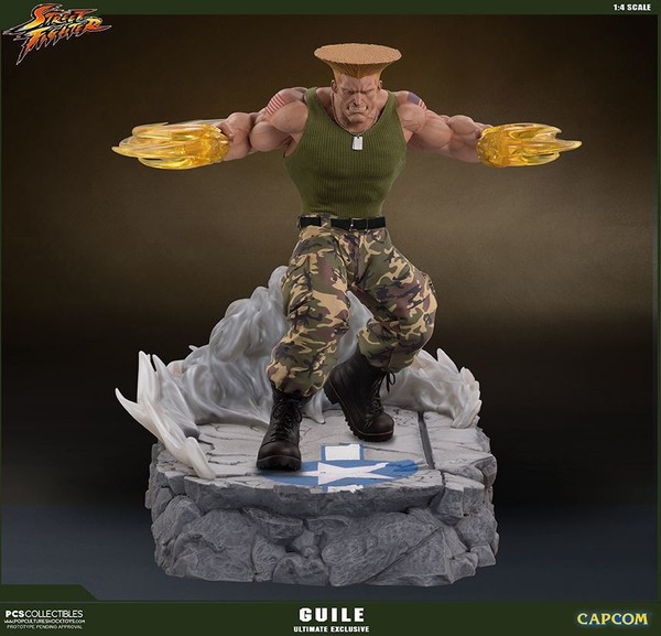 Guile (PCS Exclusive, Ultimate EX), Street Fighter, Street Fighter II, Premium Collectibles Studio, Sideshow Collectibles, Pre-Painted, 1/4