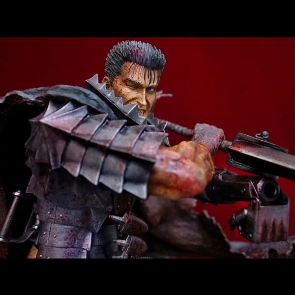 Guts (Limited Edition, Bloody Splatter), Berserk, Art of War, Pre-Painted, 1/6