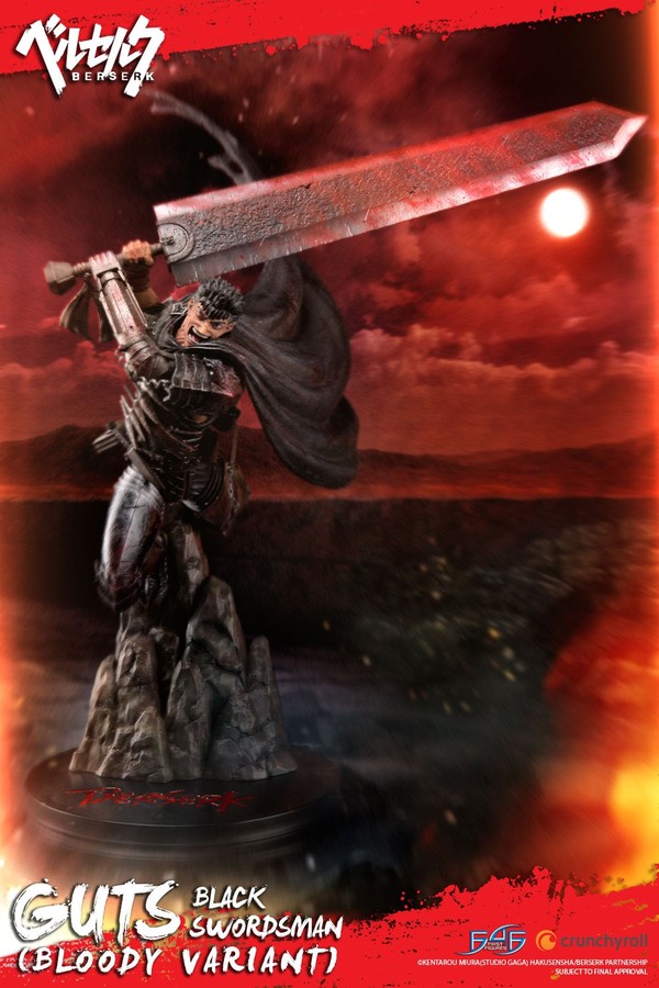 Guts (Regular edition, Bloody variant), Berserk, First 4 Figures, Pre-Painted, 1/4