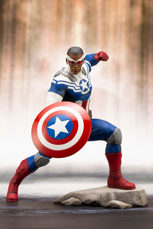 Captain America (Sam Wilson), Avengers, Kotobukiya, Pre-Painted, 1/10, 4934054093526