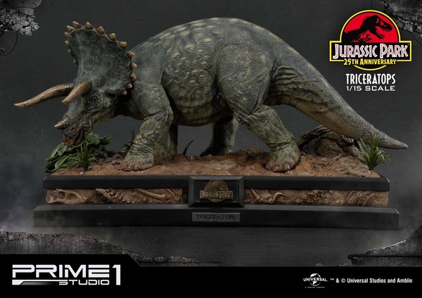 Triceratops, Jurassic Park, Prime 1 Studio, Pre-Painted, 1/15, 4562471907586