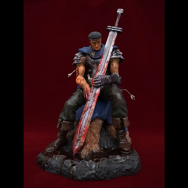 Guts (Blue Mantle Bloodshed), Berserk, Art of War, Pre-Painted, 1/10