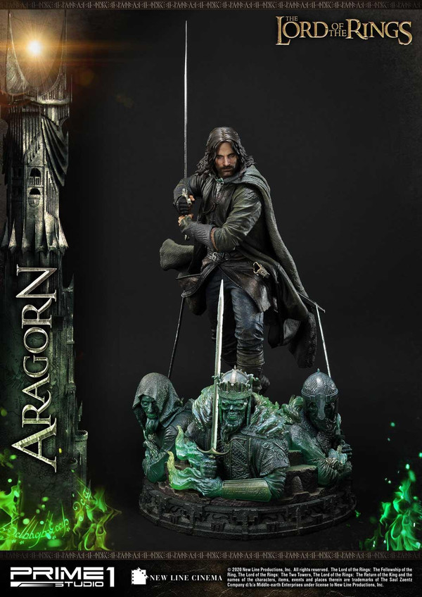 Aragorn II Elessar, The Lord Of The Rings: The Return Of The King, Prime 1 Studio, Pre-Painted, 1/4, 4582535944494