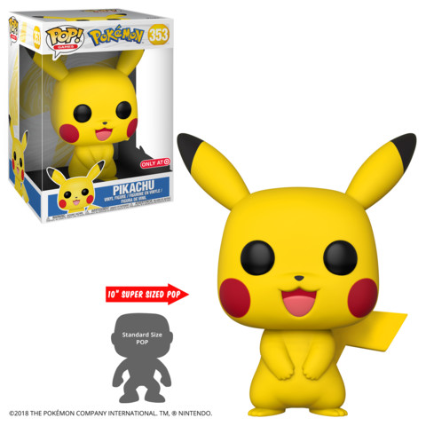 Pikachu (10-Inch POP!), Pocket Monsters, Funko Toys, Pre-Painted
