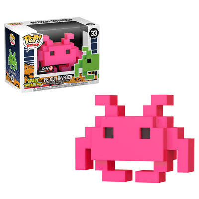 Medium Invader (Pink), Space Invaders, Funko Toys, GameStop, Pre-Painted