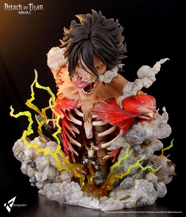 Eren Kyojin, Eren Yeager, Shingeki No Kyojin, Kinetiquettes, Pre-Painted, 1/10